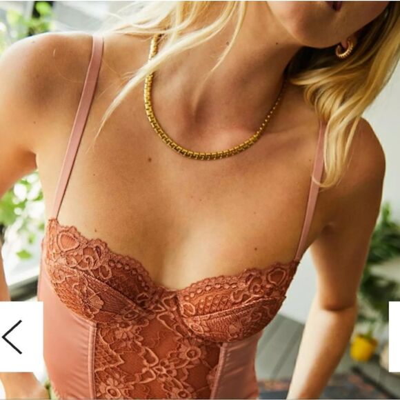 NEW Urban Outfitters BDG Lace and Satin Corset Crop Top Sz Small NWOT - Picture 6 of 11